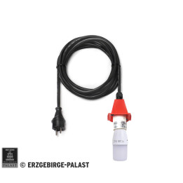 Kabel für Aussenstern 29-00-A4 und 29-00-A7, 5 m schwarz, LED, Deckel rot