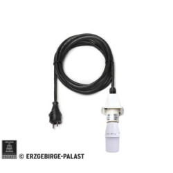 Kabel für Aussenstern 29-00-A4 und 29-00-A7, 5 m schwarz, LED, Deckel weiß
