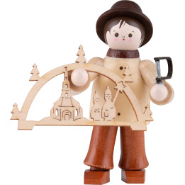 Thiel-Figur Schwibbogenhändler - natur - 5,5 cm