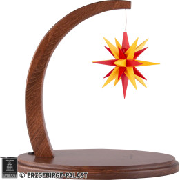 Sternenbogen nussbaum mit A1e gelb-rot - 29 cm