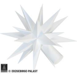 Ersatzstern für Sternenkette A1s weiß Kunststoff - 13 cm