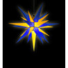 Herrnhuter Moravian Star A7 Blue/Yellow Plastic - Edition Upper Lusatia - 68 cm / 26.8 inch
