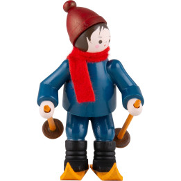 Thiel Figurine - Downhill Skier - coloured - 6,5 cm / 2.6 inch