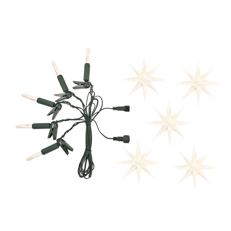 Extension Set for Herrnhuter Moravian Star Chain A1s White Plastic