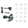 Herrnhuter Moravian Miniature Star Chain - 15 Miniature Stars White with Power Supply