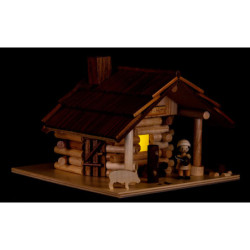 Smoking Hut - Freiberg Hut with LED - 12,5 cm / 5 inch