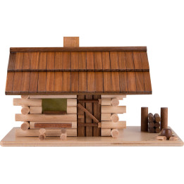 Smoking Hut - Forest Hut with LED - 10 cm / 4 inch