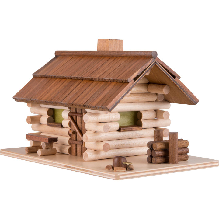 Traditionelles Rauchhaus Waldhütte mit LED - 10 cm