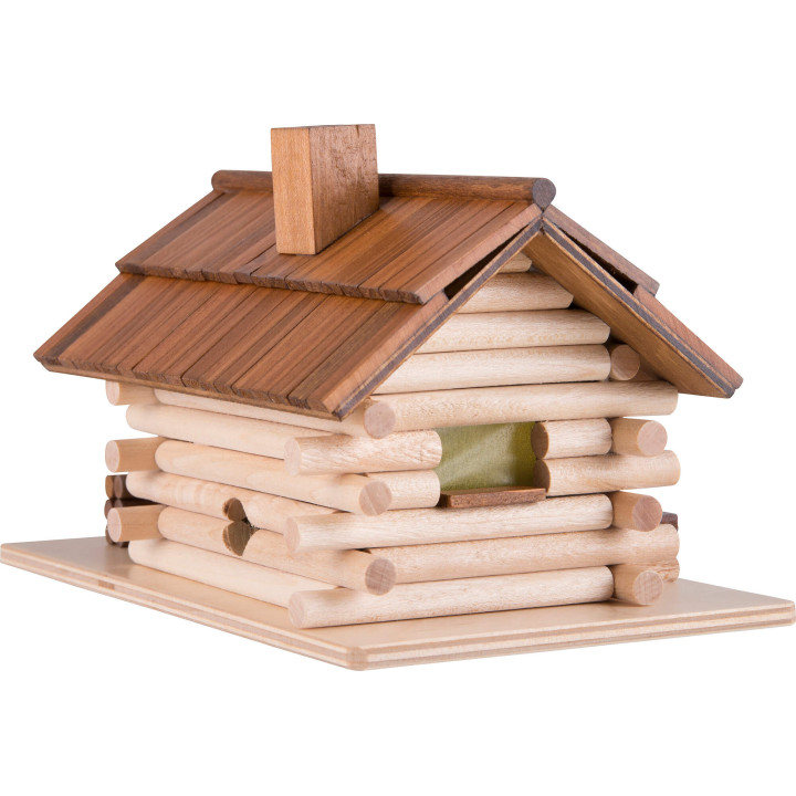 Traditionelles Rauchhaus Waldhütte mit LED - 10 cm