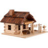 Traditionelles Rauchaus "Gasthaus zur wilden Sau" mit LED - 12 cm