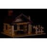 Smoking Hut - Restaurant "Zur wilden Sau" with LED - 12 cm / 4.7 inch