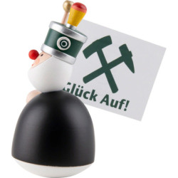 Picus Bergmann mit Fahne - 7,5 cm