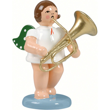 Angel without Crown with Tuba - 6,5 cm / 2.5 inch