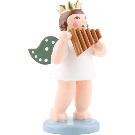 Angel with Crown and Panpipe - 6,5 cm / 2.5 inch