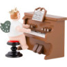Engel mit Krone am Harmonium - 6,5 cm