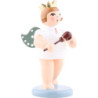 Angel with Crown and Castanet - 6,5 cm / 2.5 inch