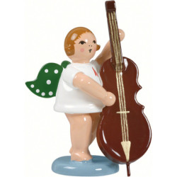 Engel mit Kontrabass - 6,5 cm