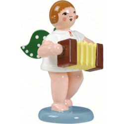 Engel mit Harmonika - 6,5 cm
