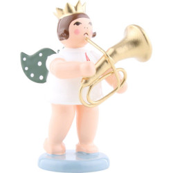Engel mit Krone und Tenorhorn - 6,5 cm