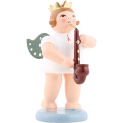 Angel with Crown and Heckelphone - 6,5 cm / 2.5 inch