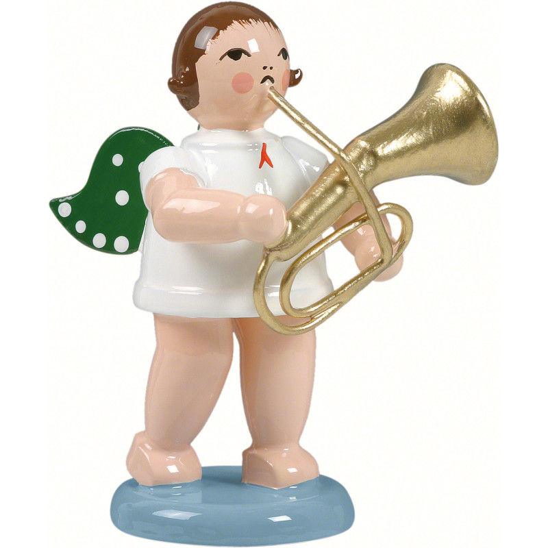 Angel with Tenor Horn - 6,5 cm / 2.5 inch