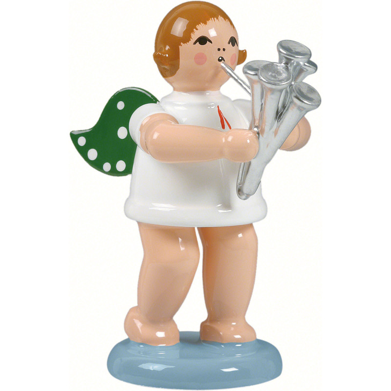 Engel mit Martinshorn - 6,5 cm