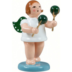 Angel with Maraca - 6,5 cm / 2.5 inch