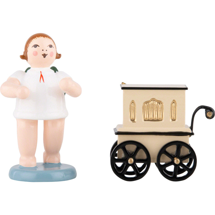 Angel with Hurdy-Gurdy - 6,5 cm / 2.5 inch