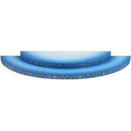 Wolke 2-stufig blau-weiß - 27 cm