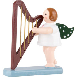 Angel with Harp - 6,5 cm / 2.5 inch