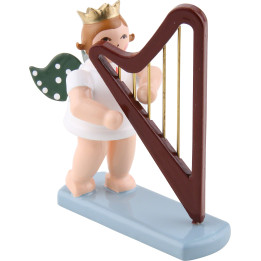 Angel with Crown and Harp - 6,5 cm / 2.5 inch