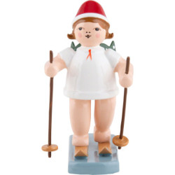 Christmas Angel with Hat and Snow Shoes - 6,5 cm / 2.5 inch