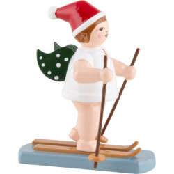 Christmas Angel with Hat and Snow Shoes - 6,5 cm / 2.5 inch