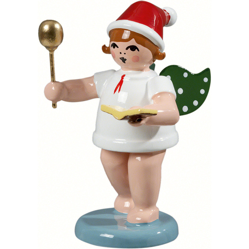 Bäckerengel mit Mütze, Löffel und Kochbuch - 6,5 cm