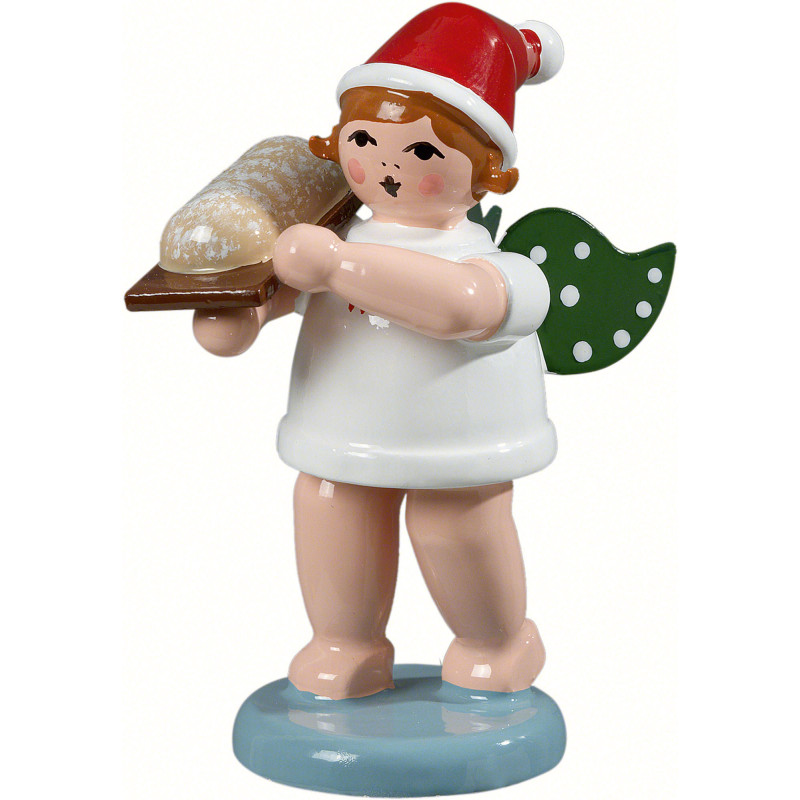 Baker Angel with Hat and Fruit Loaf - 6,5 cm / 2.5 inch