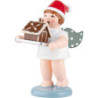 Baker Angel with Hat and Ginger Bread House - 6,5 cm / 2.5 inch