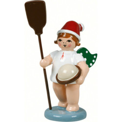 Baker Angel with Hat and Kiln Dumper - 6,5 cm / 2.5 inch