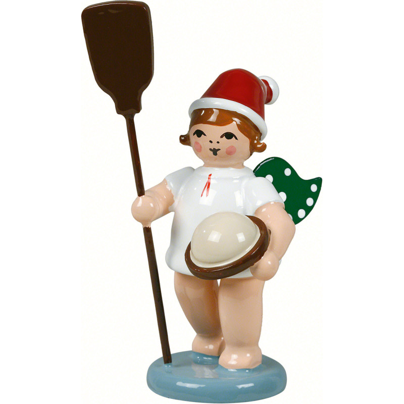 Bäckerengel mit Mütze und Ofenschieber - 6,5 cm