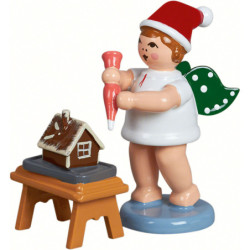 Baker Angel with Hat, Icing Set and Ginger Bread - 6,5 cm / 2.5 inch