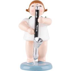 Engel mit Bassklarinette  - 6,5 cm