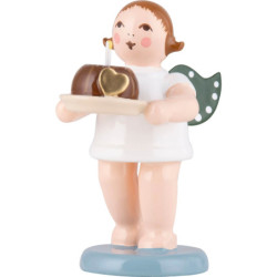 Weihnachtsengel mit Kuchen  - 6,5 cm