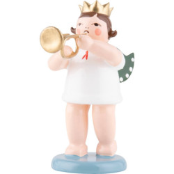 Angel with Crown and Cornet - 6,5 cm / 2.6 inch