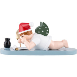 Christmas Angel with Hat and Wish List - 6,5 cm / 2.6 inch