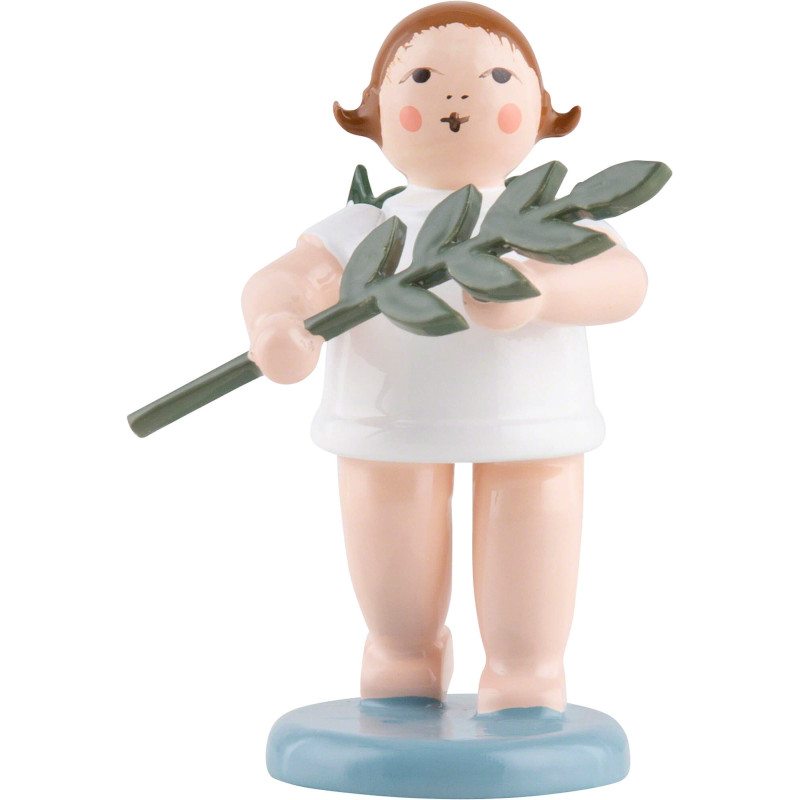 Engel mit Friedenszweig - 6,5 cm