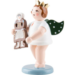 Angel with Crown and Gingerbread Woman - 6,5 cm / 2.6 inch