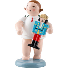 Engel mit Nussknacker - 6,5 cm