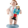 Engel mit Nussknacker - 6,5 cm