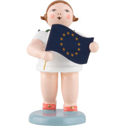 Angel with European Flag - 6,5 cm / 2.6 inch