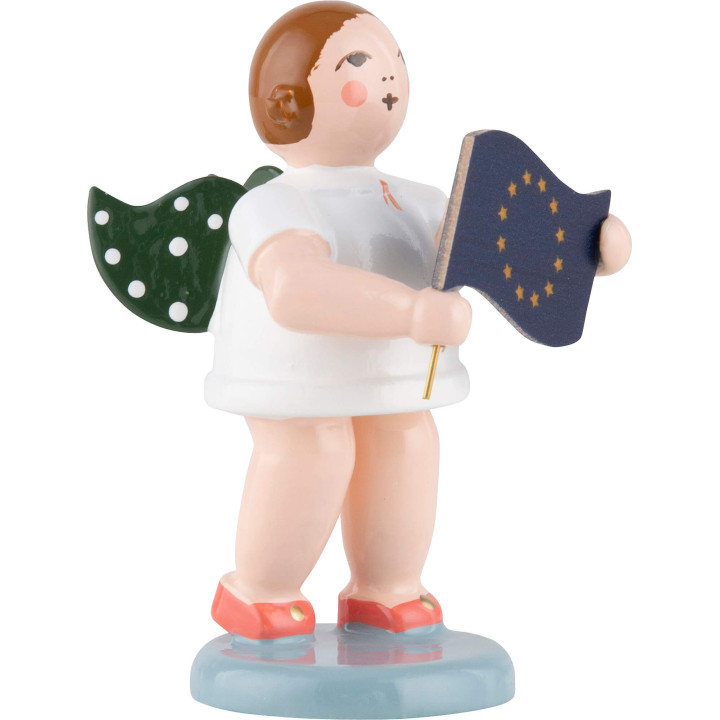 Angel with European Flag - 6,5 cm / 2.6 inch