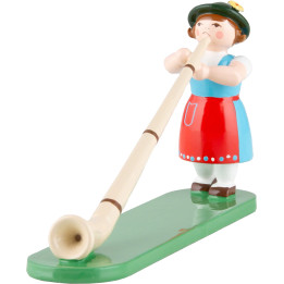 Musician with Alp Horn - 6,5 cm / 2.6 inch